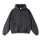 Men's Batik-Wash Full-Zip Hooded Sweatshirt original item photo