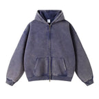Men's Batik-Wash Full-Zip Hooded Sweatshirt original item photo