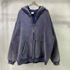 Men's Batik-Wash Full-Zip Hooded Sweatshirt original item photo