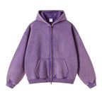 Men's Batik-Wash Full-Zip Hooded Sweatshirt original item photo
