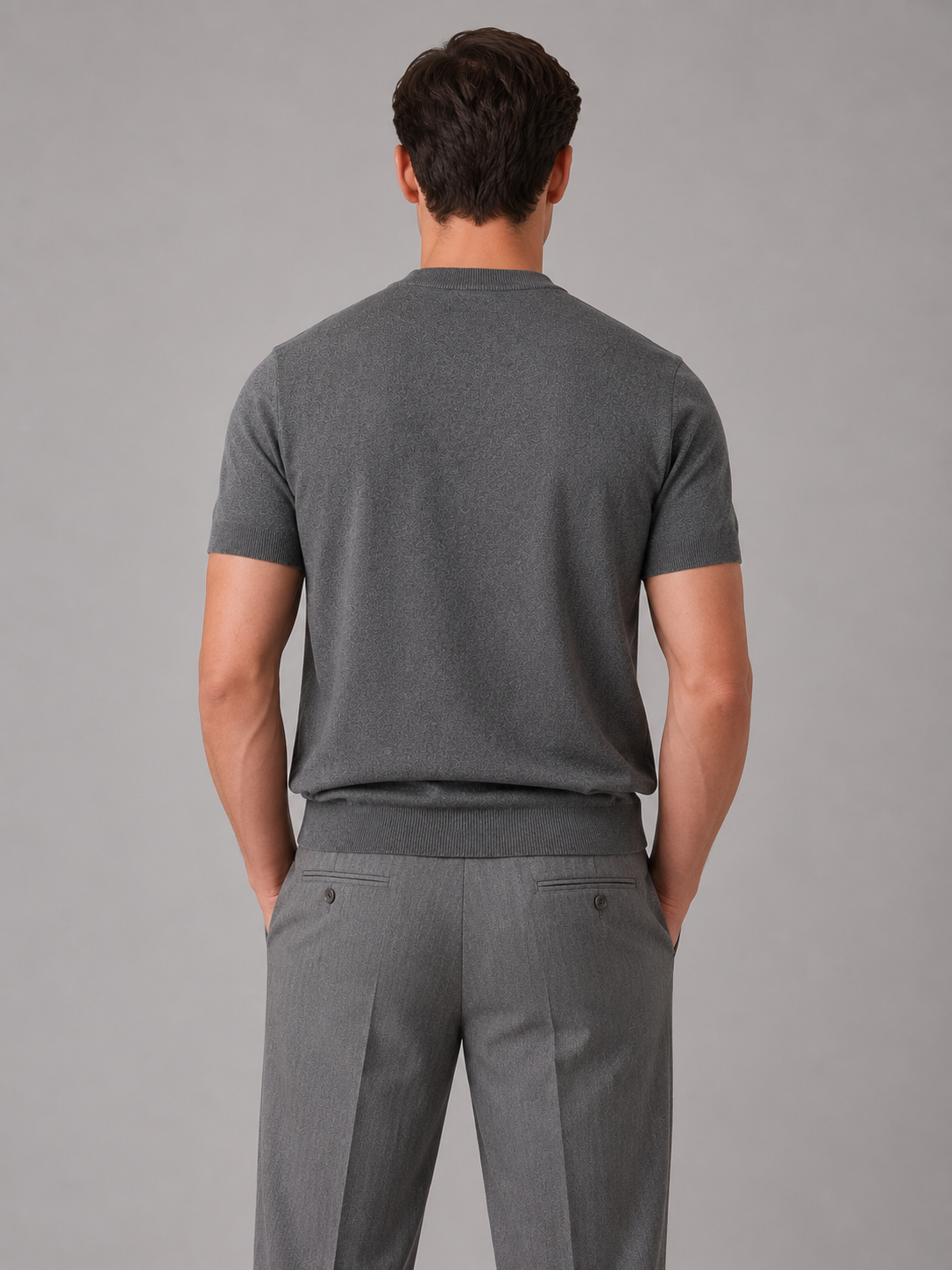 Enrico fine-knit crew-neck T-shirt product photo