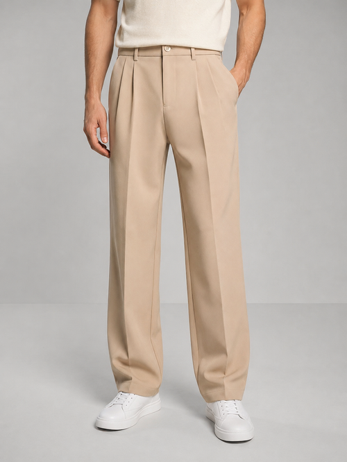 Alessio | Men's Straight-Leg Tailored Everyday Trousers