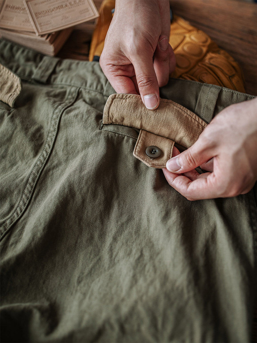 Men's M-47 Herringbone-Pattern Utility Trousers original photo