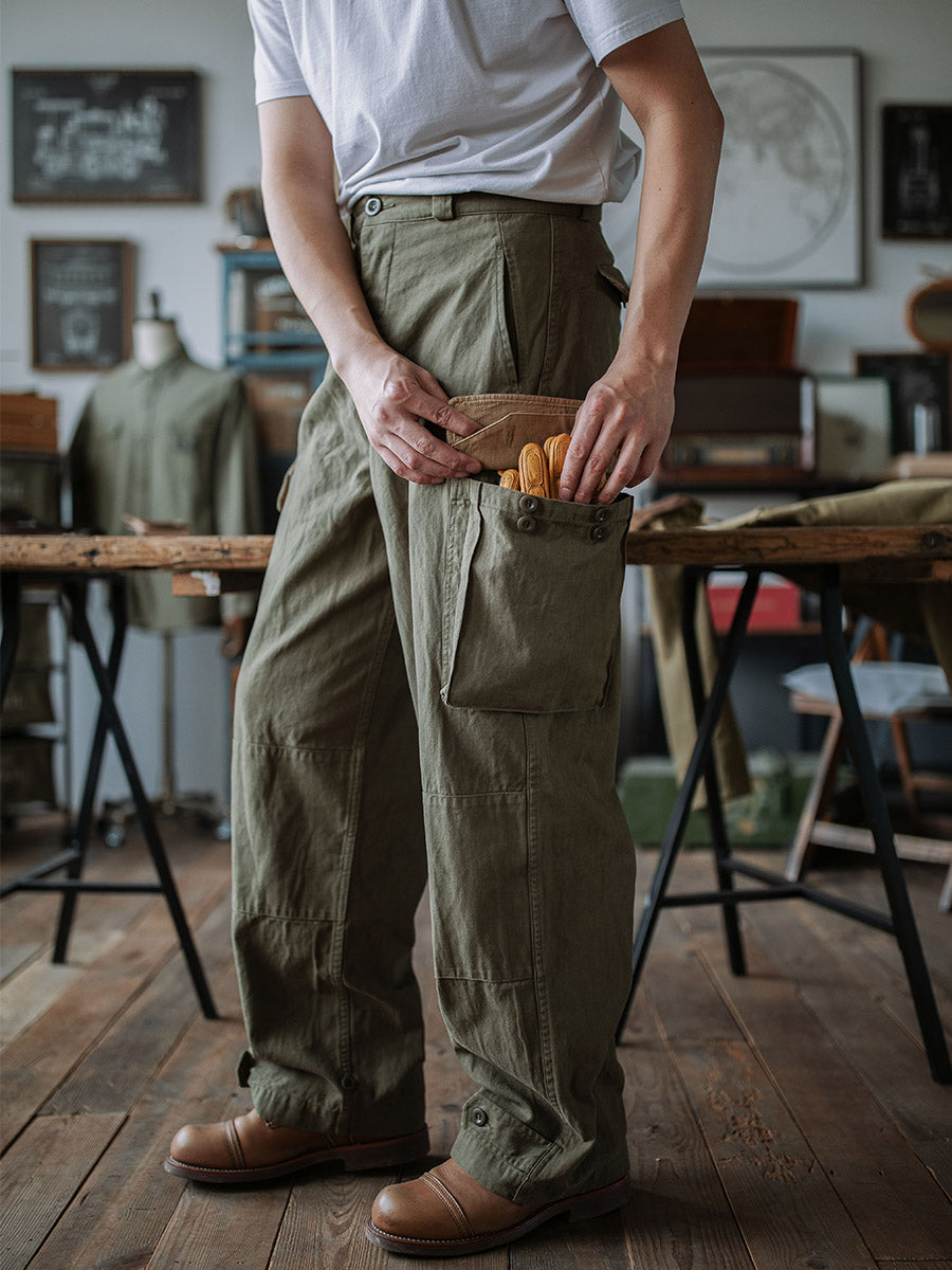 Men's M-47 Herringbone-Pattern Utility Trousers original photo