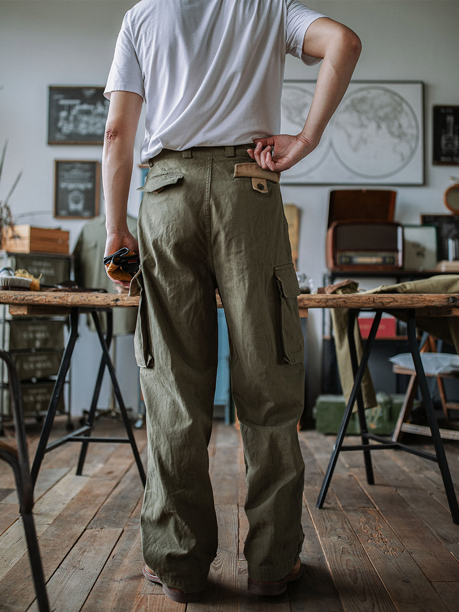 Men's M-47 Herringbone-Pattern Utility Trousers original photo