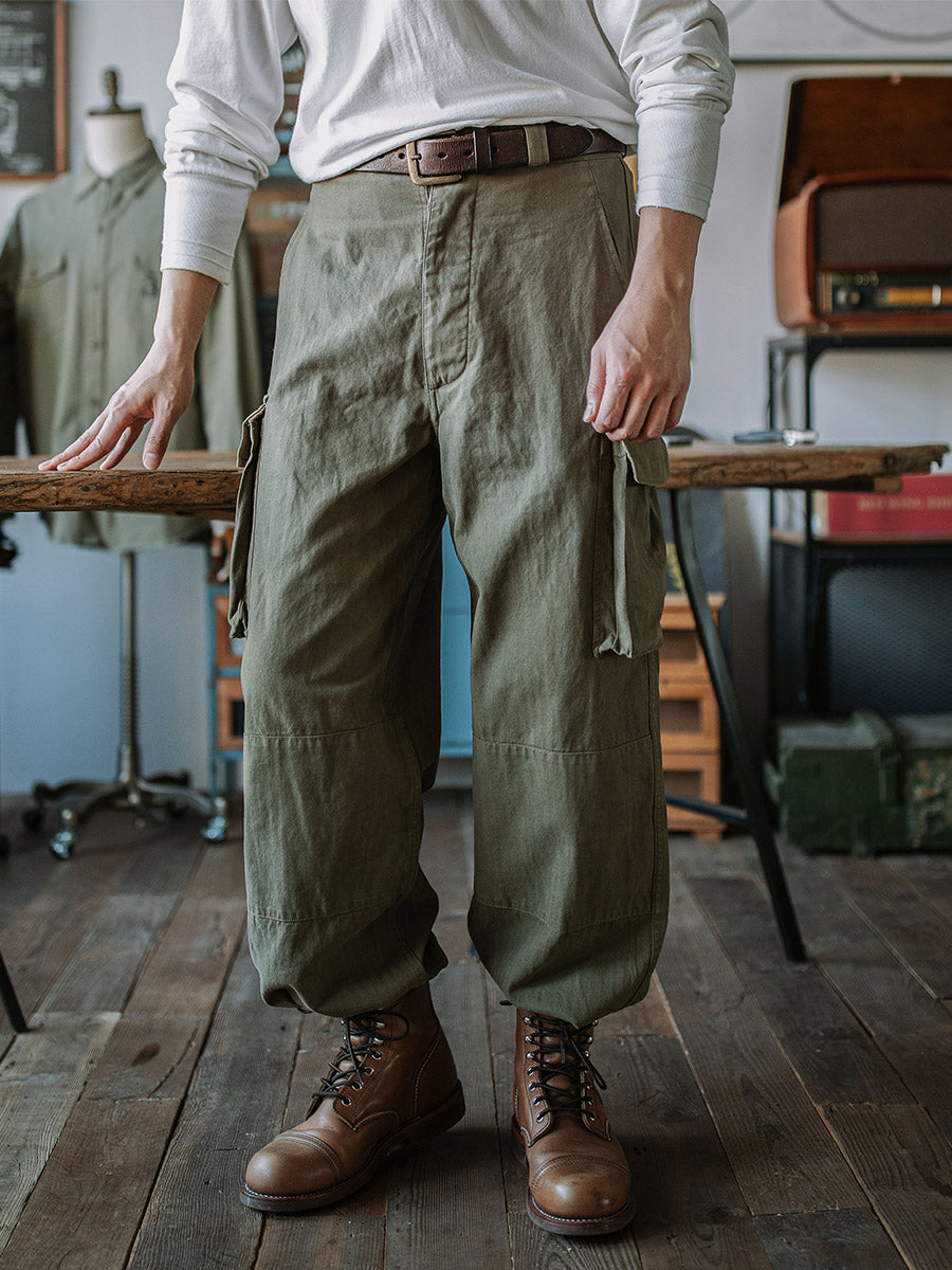 Men's M-47 Herringbone-Pattern Utility Trousers original photo