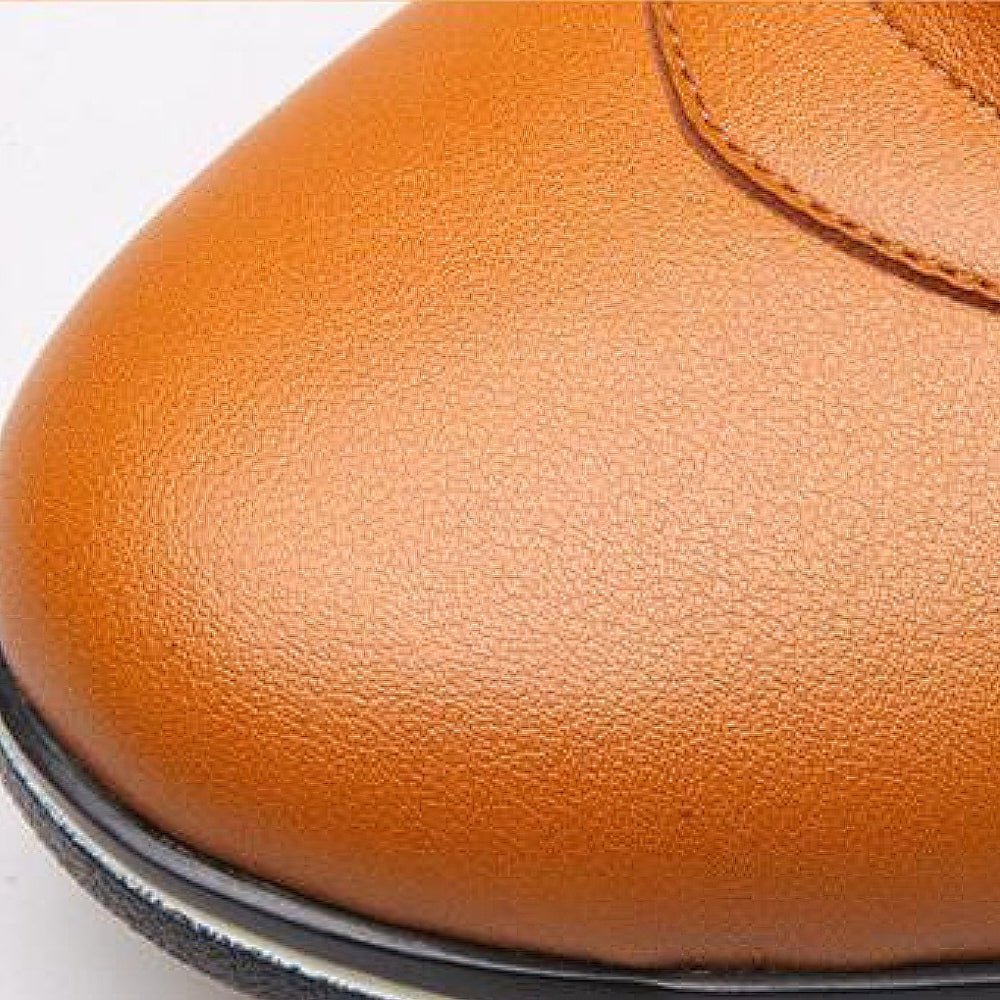 Men's Criss-Cross Leather-Look Casual Shoes original photo
