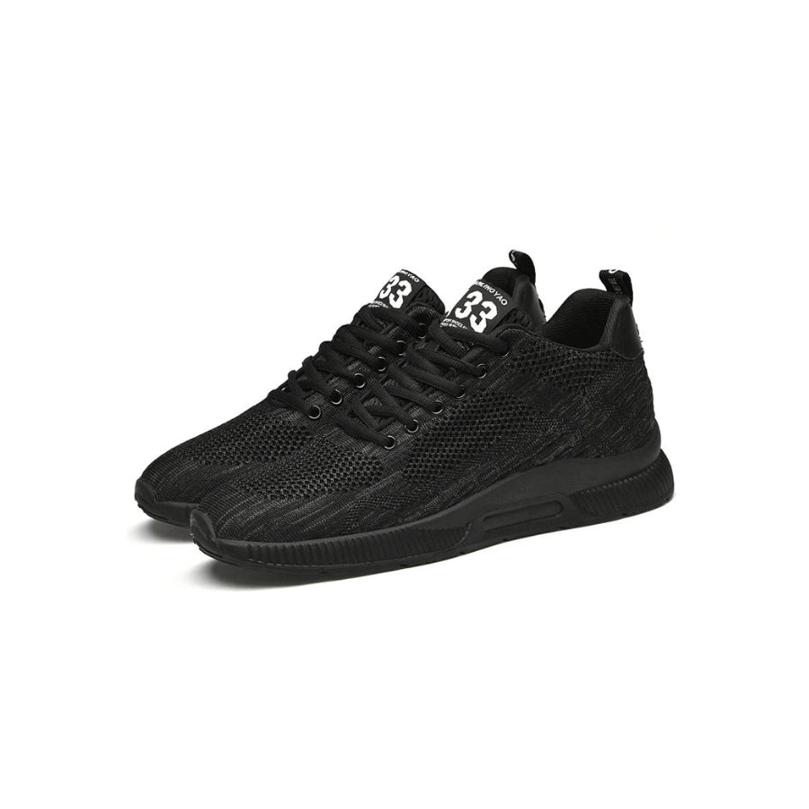 Men's Perforated Internal-Lift Casual Sneakers source product photo