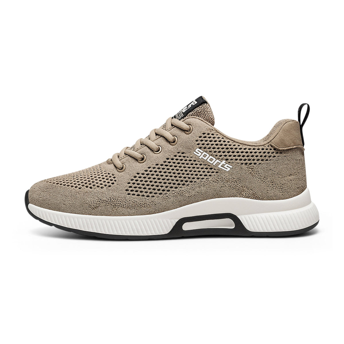 Men's Perforated Internal-Lift Casual Sneakers source product photo