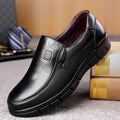 Men’s Leather Orthopedic Slip-On Shoes Arch Support Comfort Walking Loafers