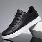 Giovanni | Men's Leather Trainers Lace Up Cupsole Smart Casual Low Top