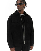 Men's Suede-Look Field Jacket with Pockets original product photo