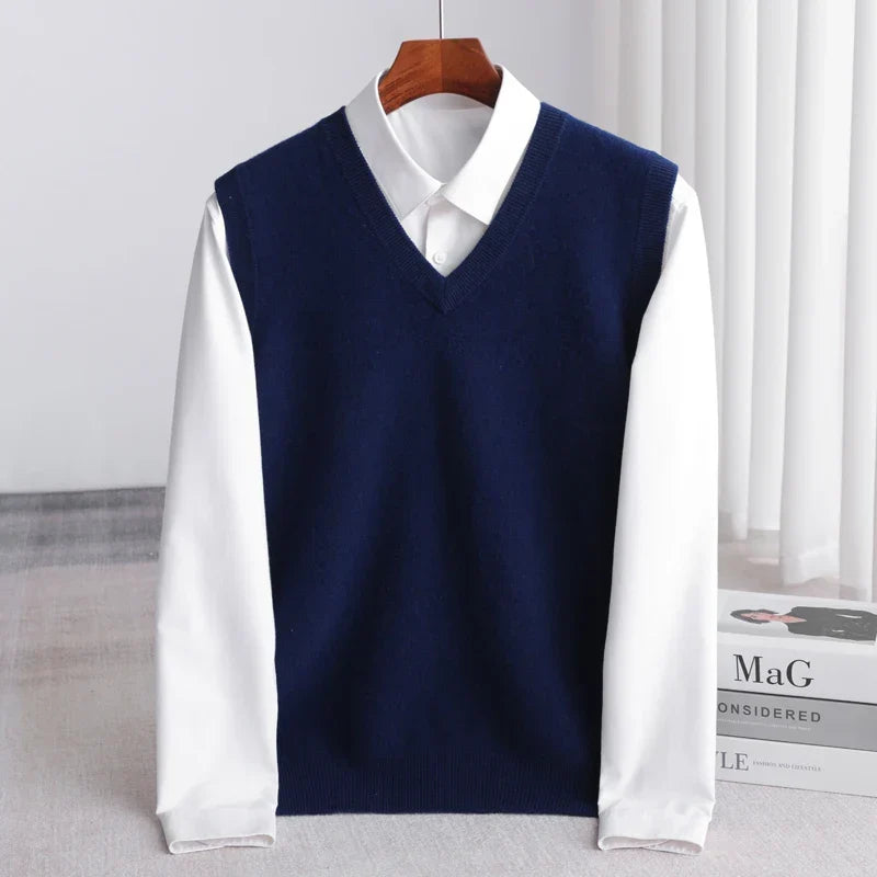 Rinaldo | Men's V-Neck Knitted Sweater Vest