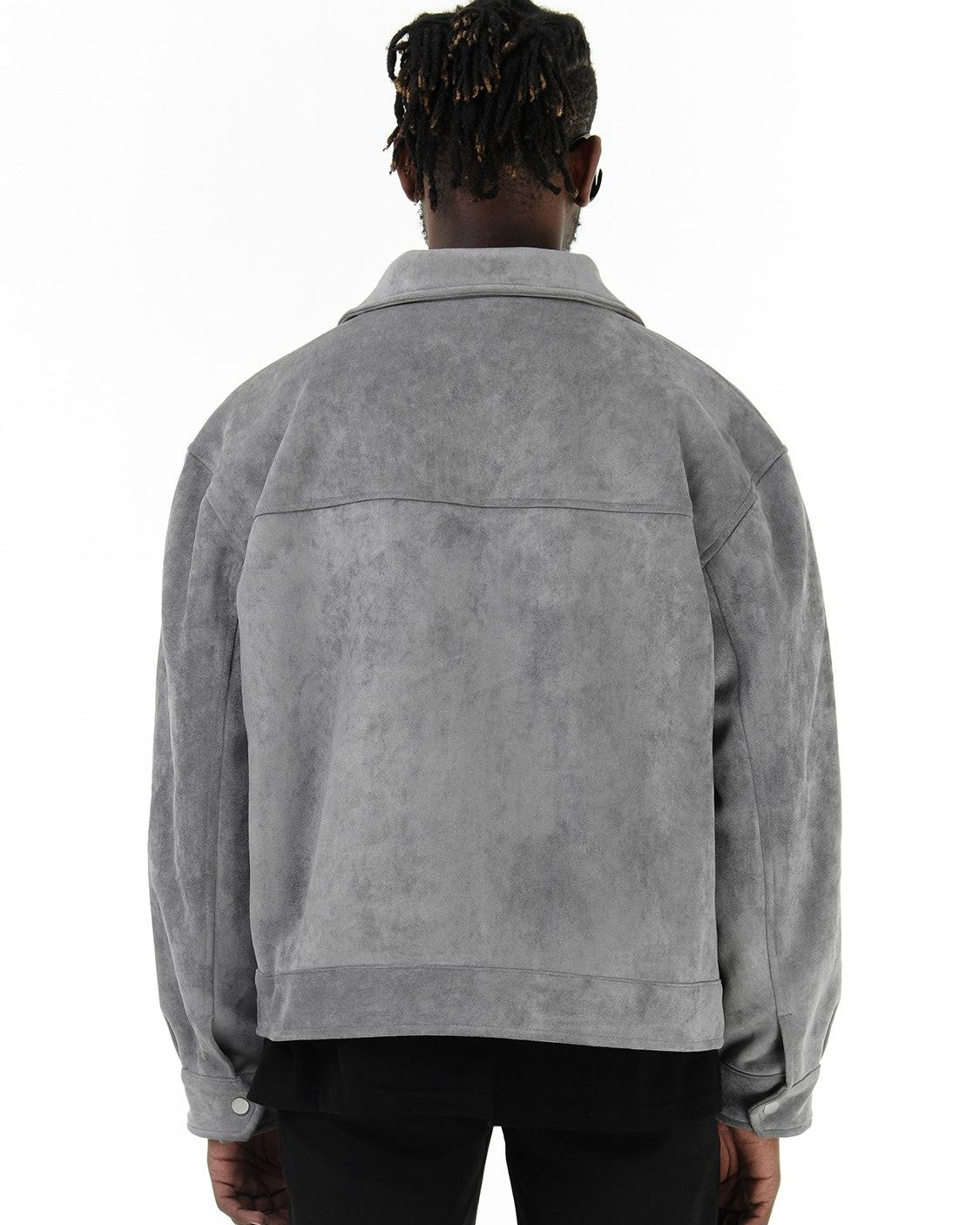 Men's Suede-Look Field Jacket with Pockets original product photo