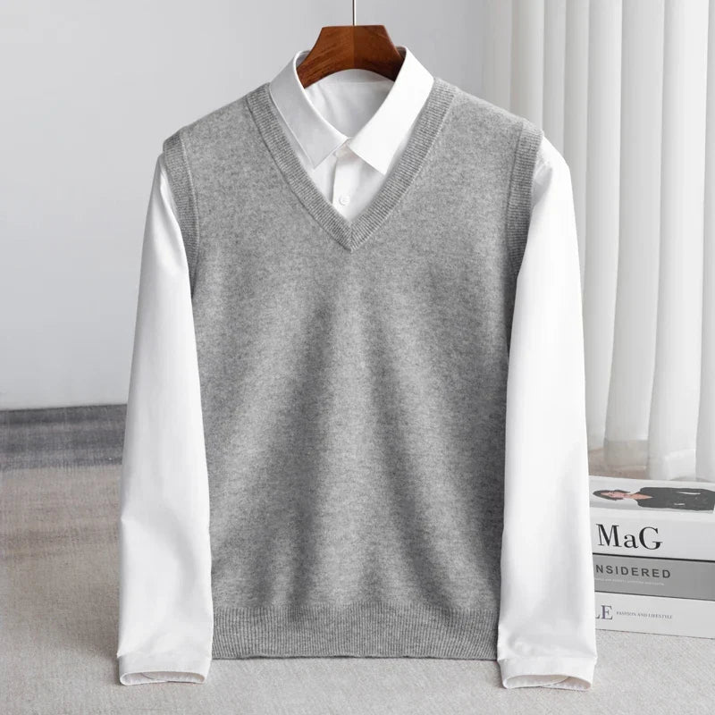 Rinaldo | Men's V-Neck Knitted Sweater Vest