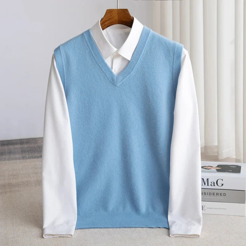 Rinaldo | Men's V-Neck Knitted Sweater Vest