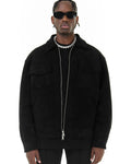 Men's Suede-Look Field Jacket with Pockets original product photo