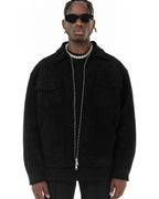 Men's Suede-Look Field Jacket with Pockets original product photo