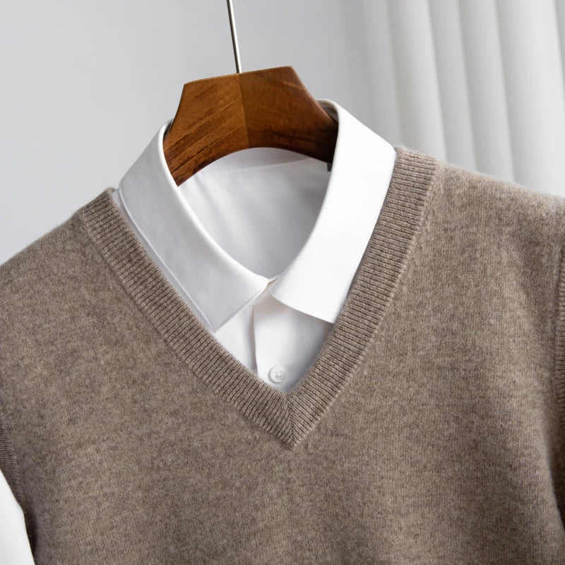 Rinaldo | Men's V-Neck Knitted Sweater Vest