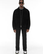 Men's Suede-Look Field Jacket with Pockets original product photo