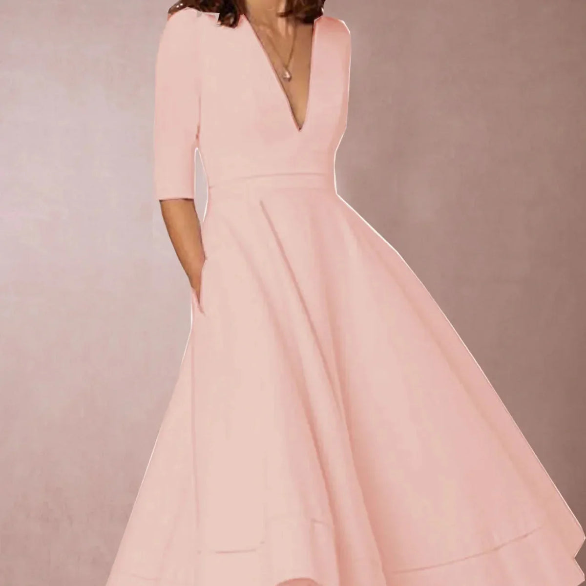 Rosalia | Women's Vintage 1960s A-Line Swing Dress – Pink