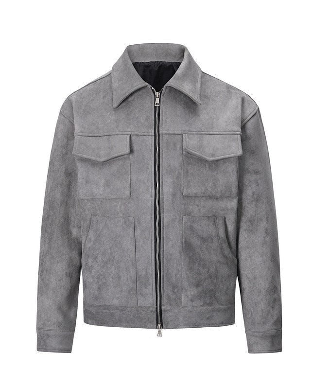 Men's Suede-Look Field Jacket with Pockets original product photo