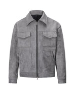 Men's Suede-Look Field Jacket with Pockets original product photo