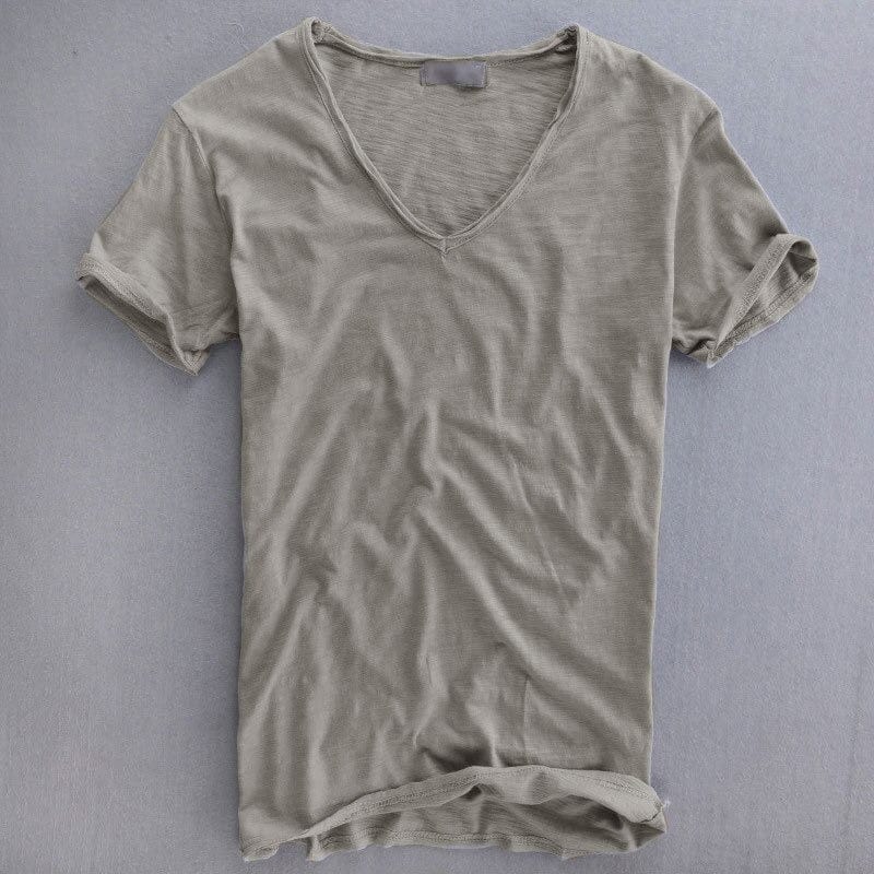 Men's Slim-Fit V-Neck Everyday T-Shirt original photo 1