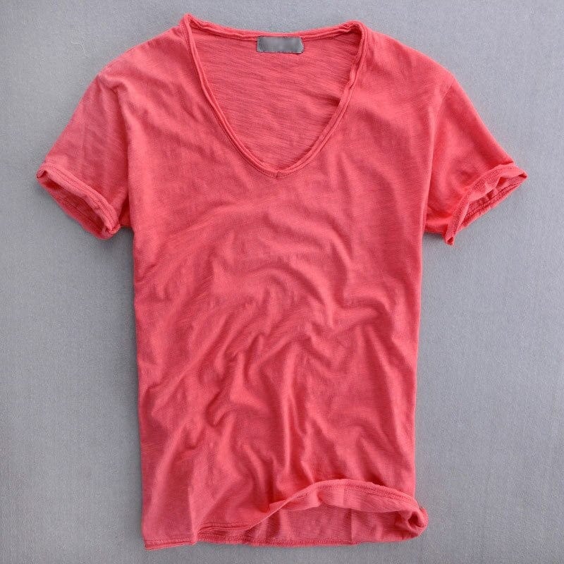 Men's Slim-Fit V-Neck Everyday T-Shirt original photo 3