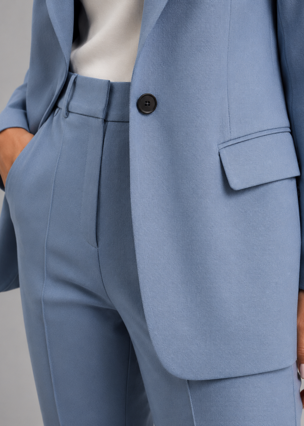 Federica | Women's Structured Blazer and High-Waisted Trousers Suit, original retailer photo 2