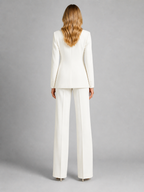 Beatrice | Women's Tailored Blazer and Wide-Leg Trousers Set