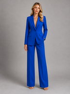 Beatrice | Women's Tailored Blazer and Wide-Leg Trousers Set