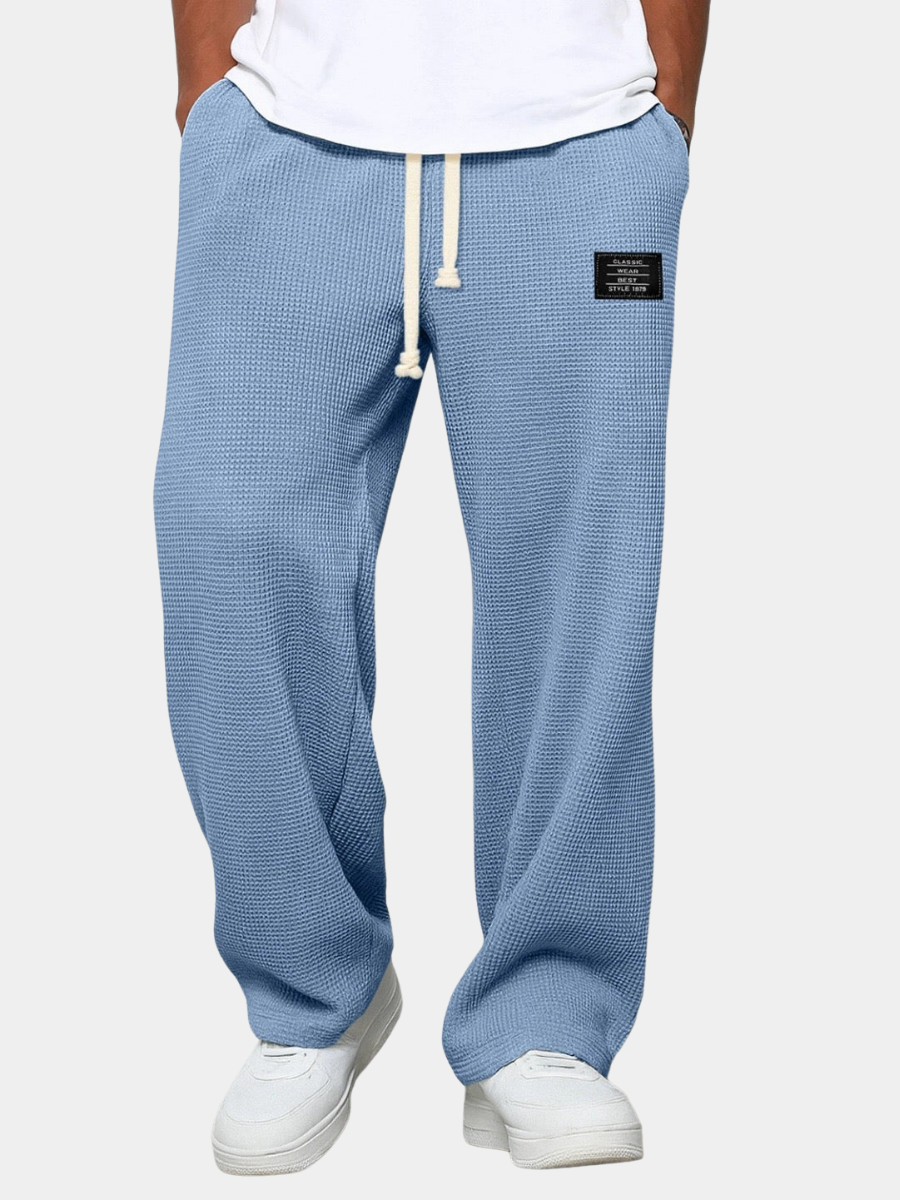 Men's Relaxed Straight-Leg Drawstring Trousers original photo 11