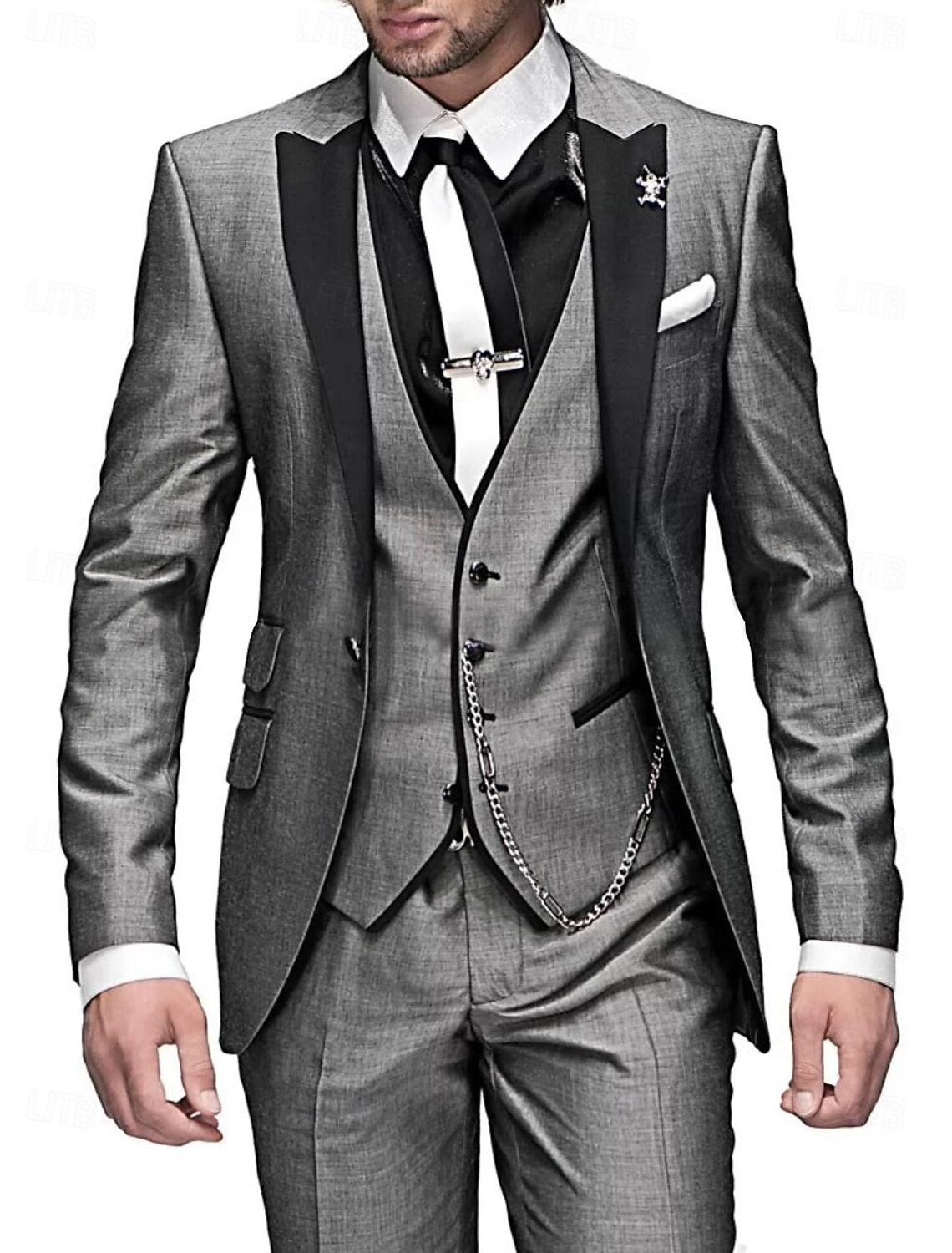 Fiorenzo Men's Tailored Three-Piece Occasion Suit product view