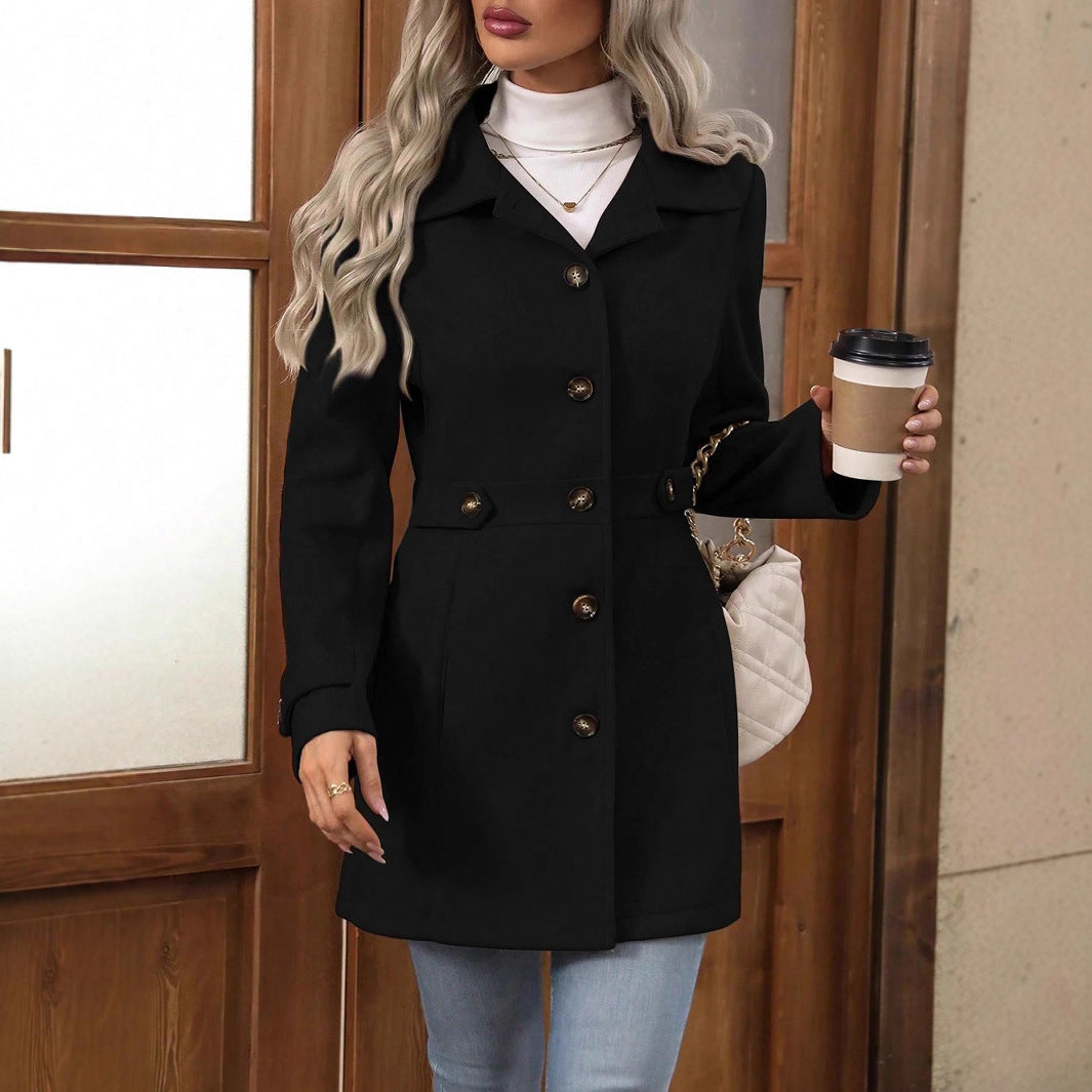 Giulia | Women's Classic Belted Mid-Season Trench Coat original photo 5