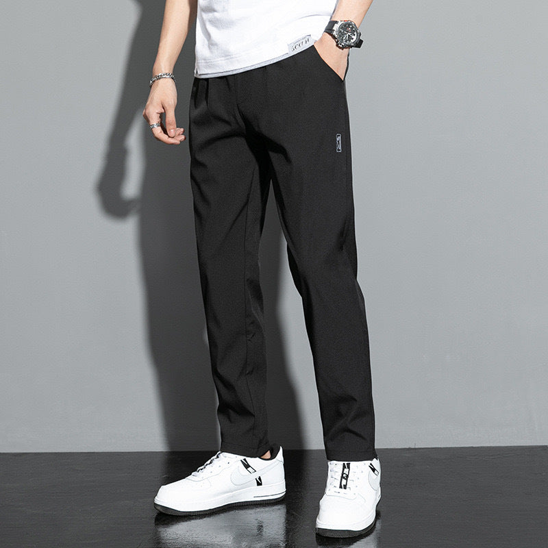Cosimo | Men's Lightweight Casual Summer Trousers – Black