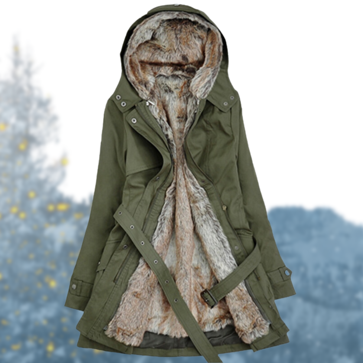Gemma | Women's Minimalist Winter Coat - source image 3