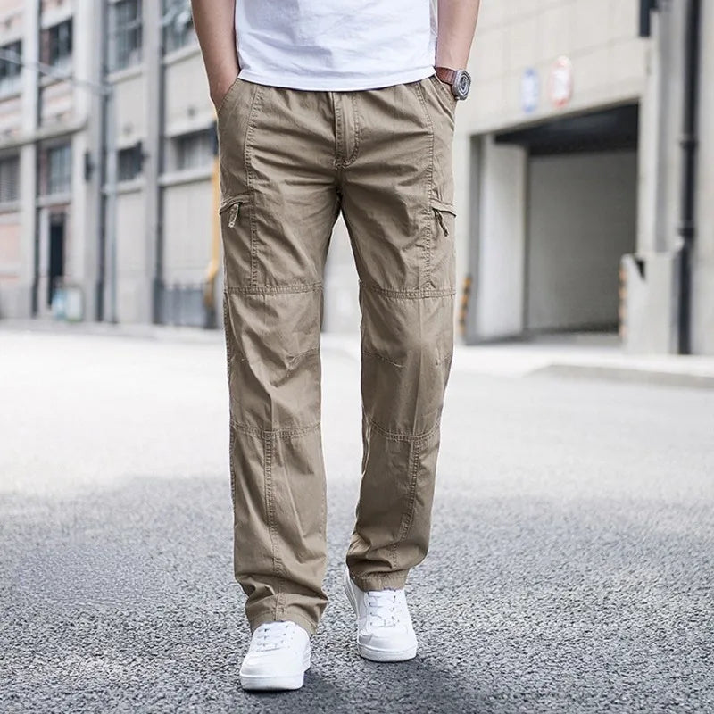 Fausto | Men's Everyday Multi-Pocket Cargo Trousers