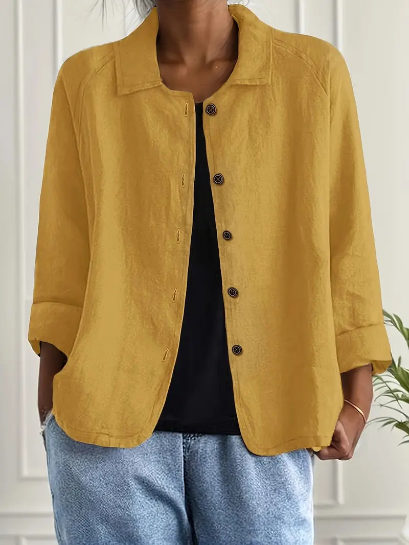 Giada | Women's Lightweight Relaxed Everyday Layering Top original photo 2