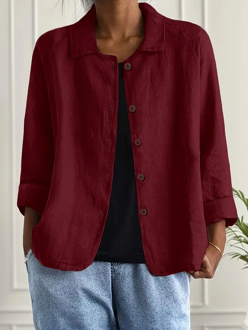 Giada | Women's Lightweight Relaxed Everyday Layering Top original photo 6