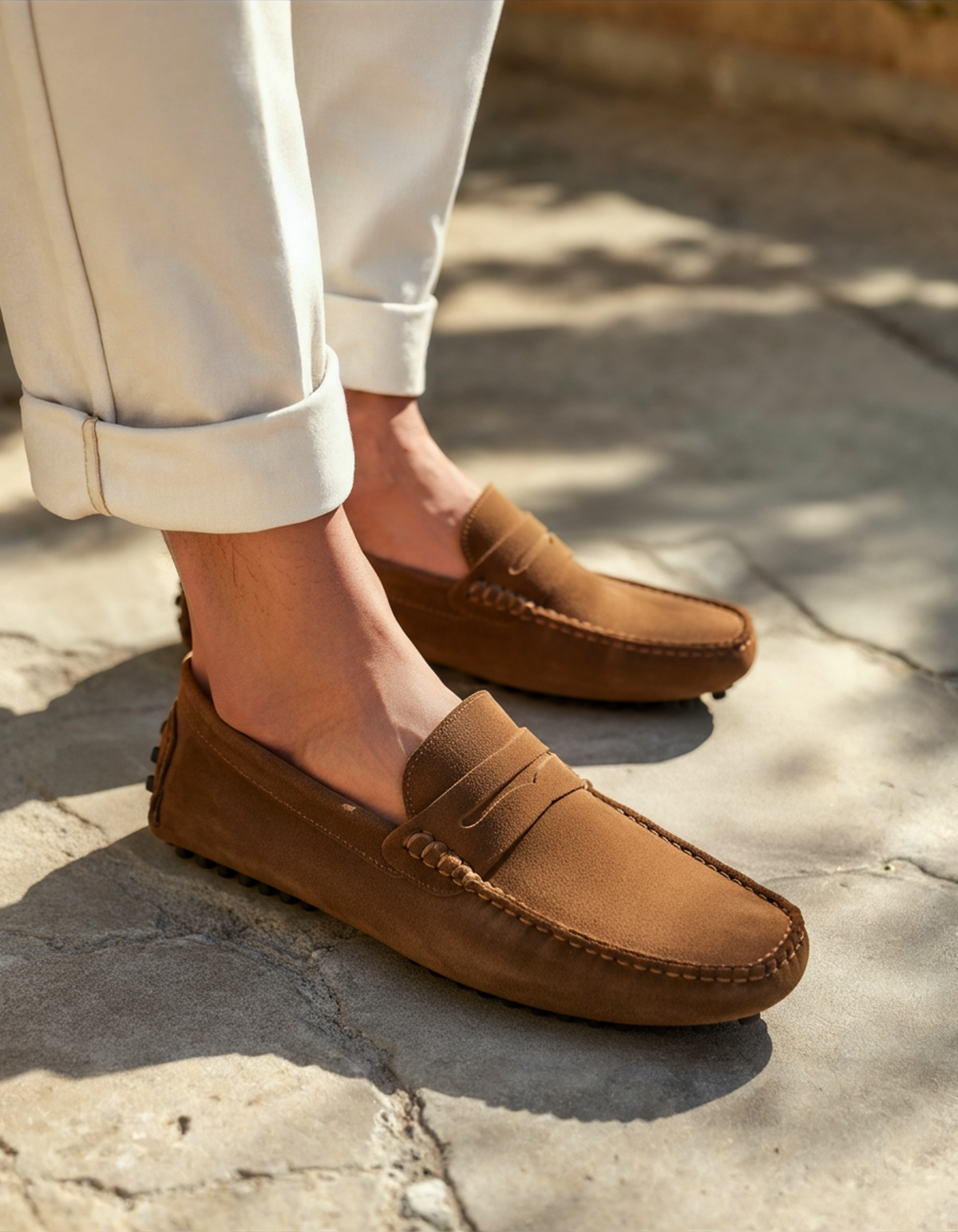 Sergio | Men's Classic Suede-Look Slip-On Loafers original photo 4