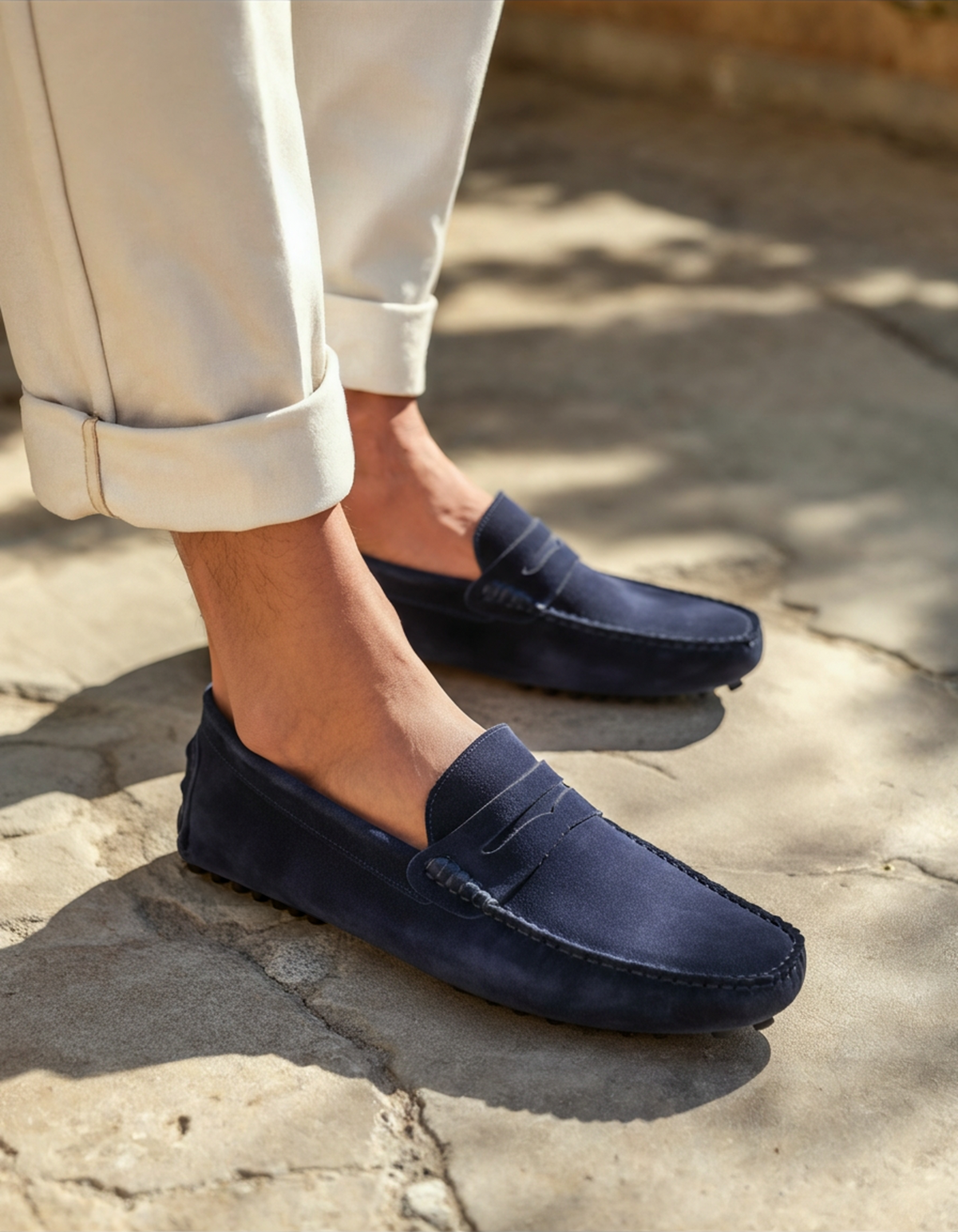 Sergio | Men's Classic Suede-Look Slip-On Loafers original photo 2