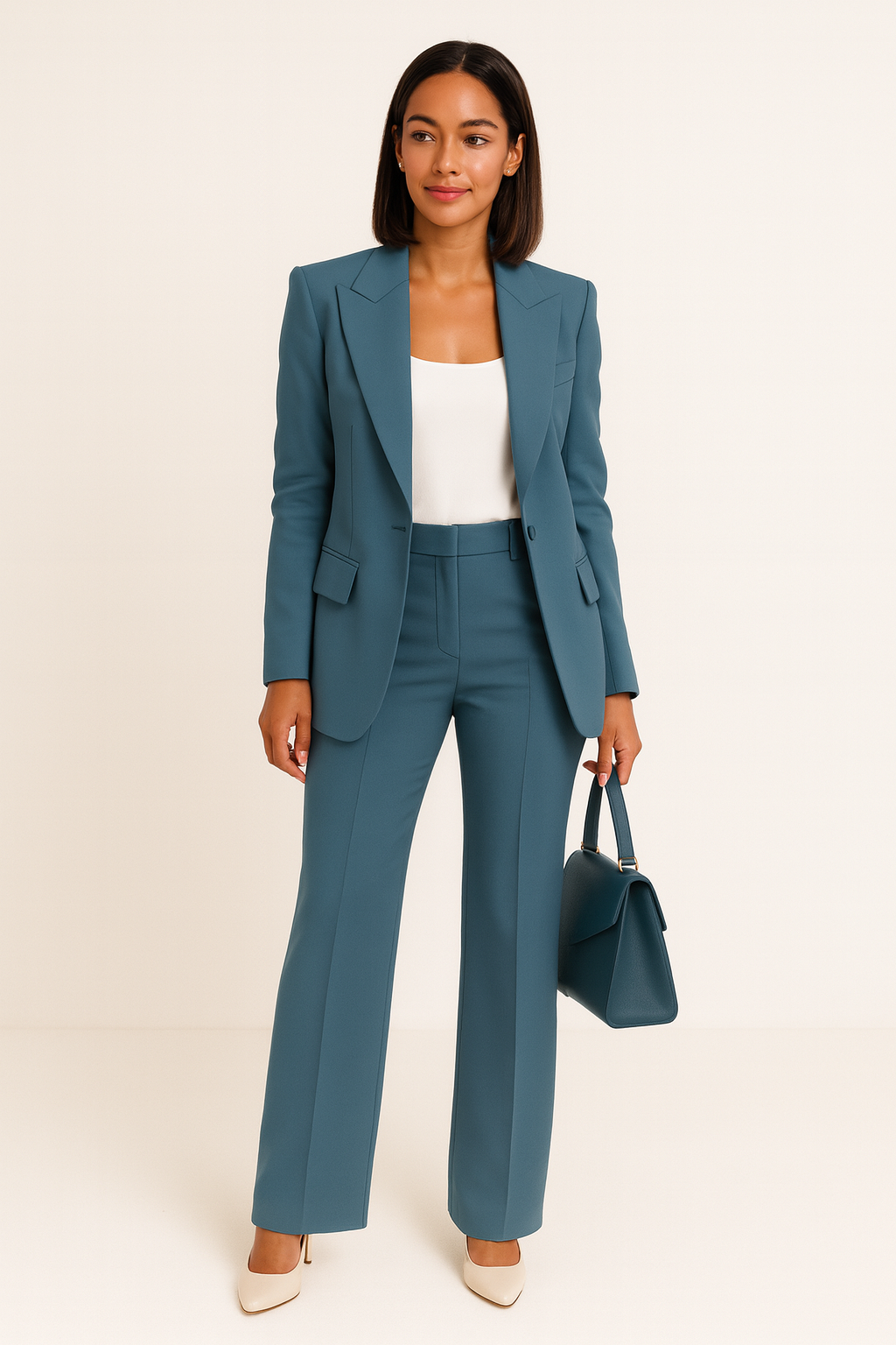 Women's Tailored Blazer and Straight-Leg Trousers Set original product image 2