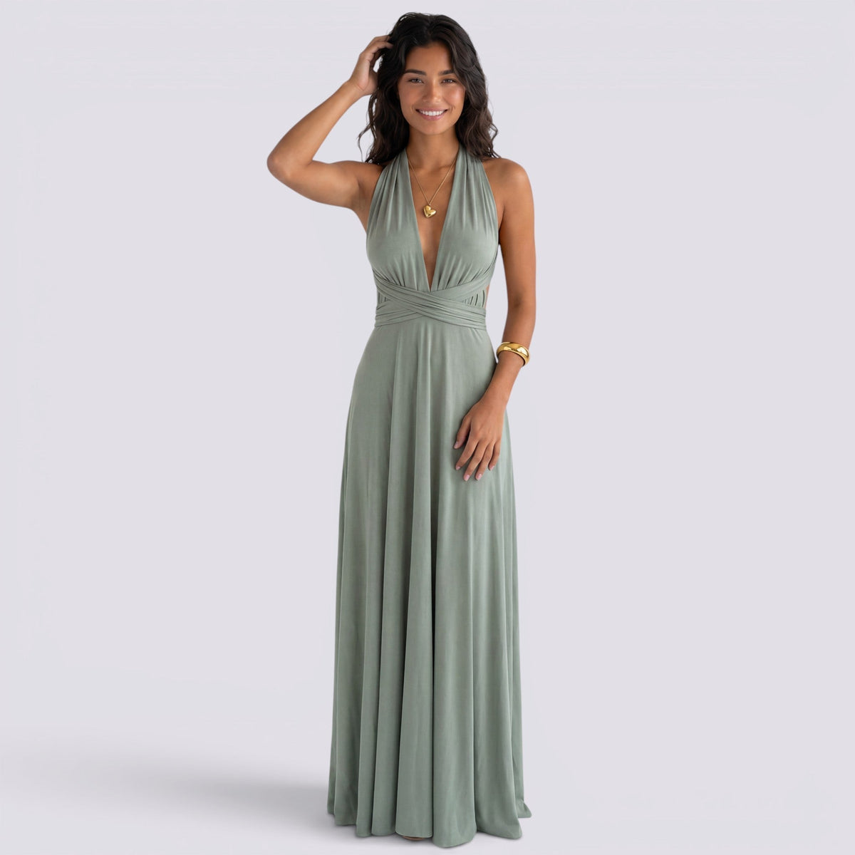 Women's Multiway Flowing Formal Maxi Dress original product photo