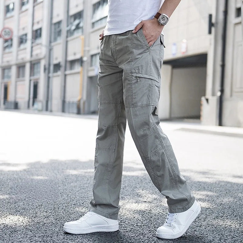Fausto | Men's Everyday Multi-Pocket Cargo Trousers