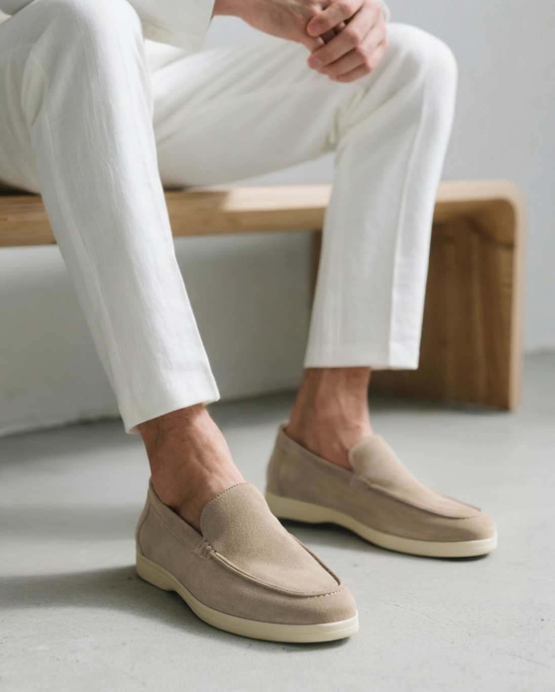 Raffaele | Men's Suede-Look Slip-On Smart Casual Loafers original photo 2