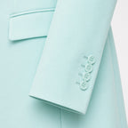 Women's tailored blazer and wide leg trousers suit
