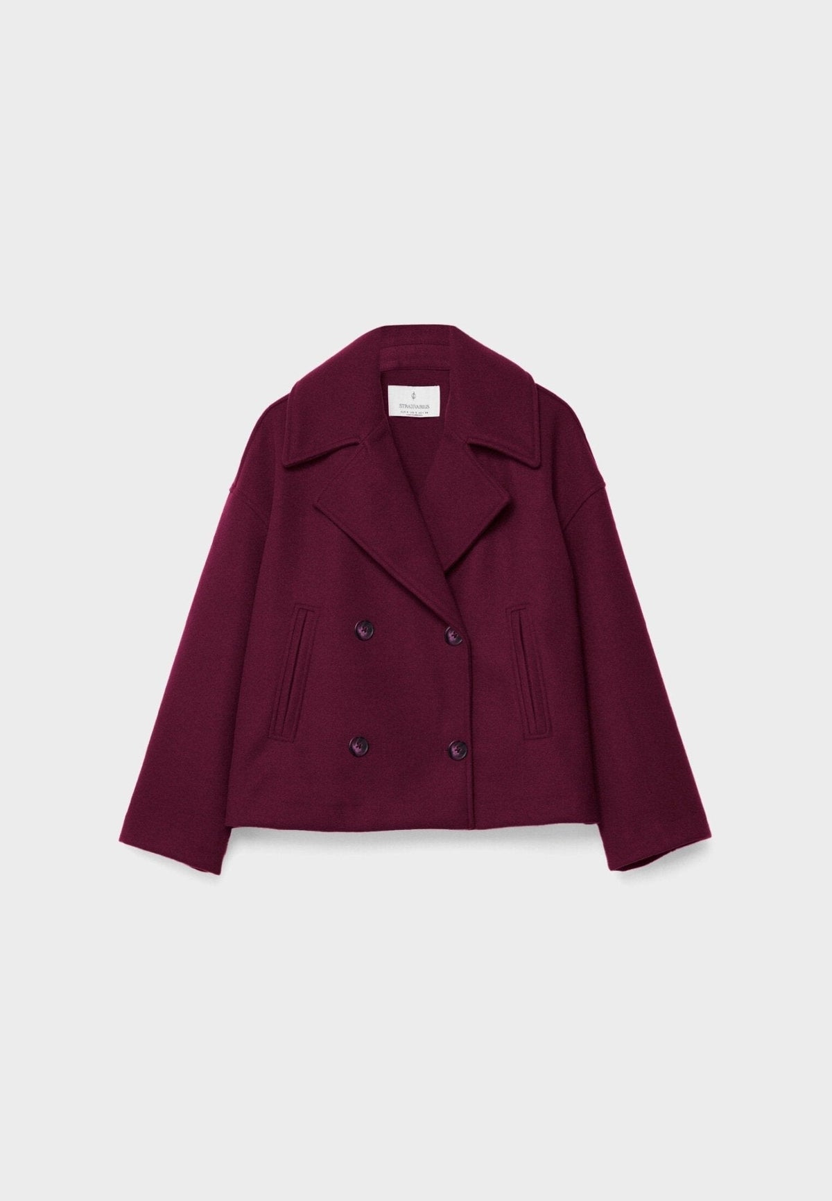 Costanza Women's Elegant Cross-Front Double-Breasted Jacket original source view