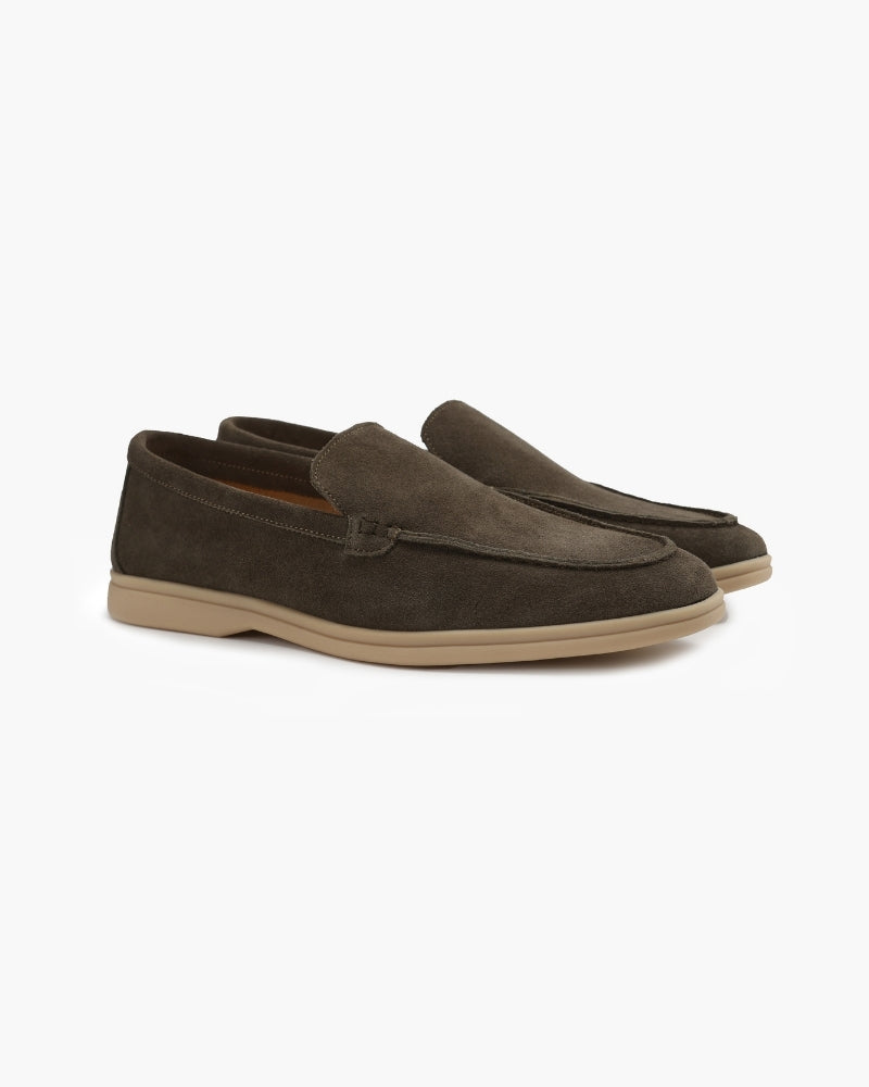 Men's Suede-Look Slip-On Loafers source product photo