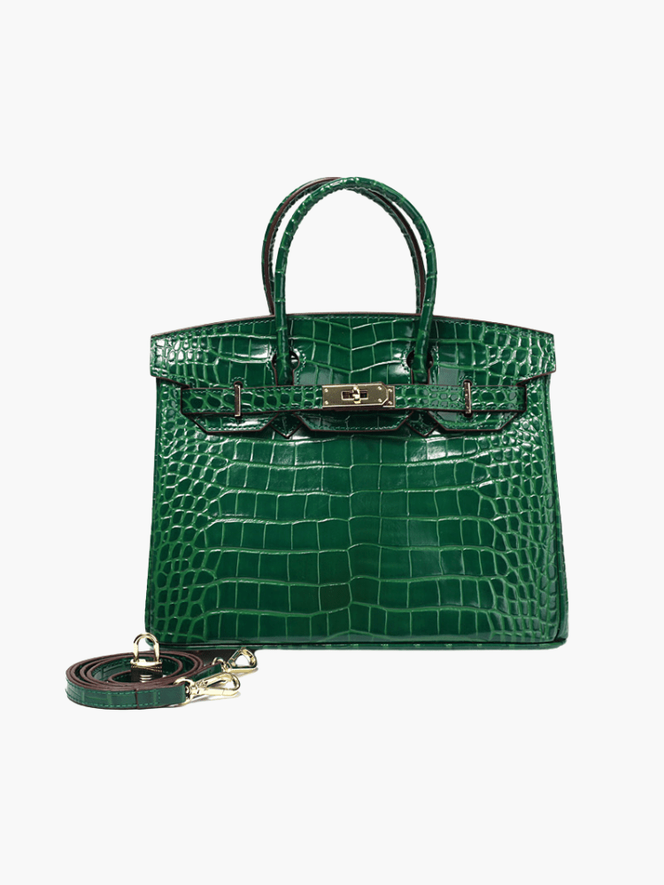 Women's Structured Everyday Handbag with Metal Details original photo 12
